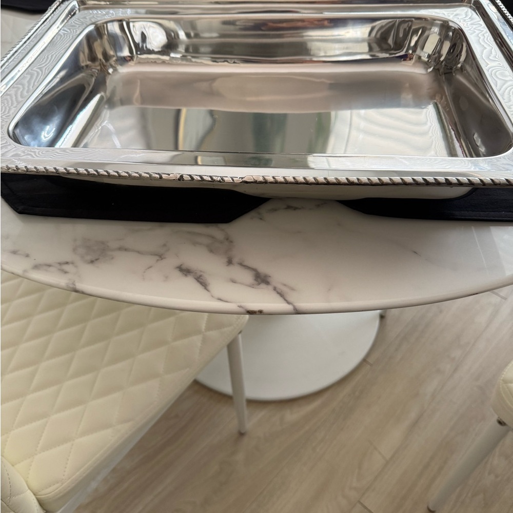 Elegant chrome Serving Tray